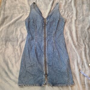 Esprit Blue Denim Midi Dress